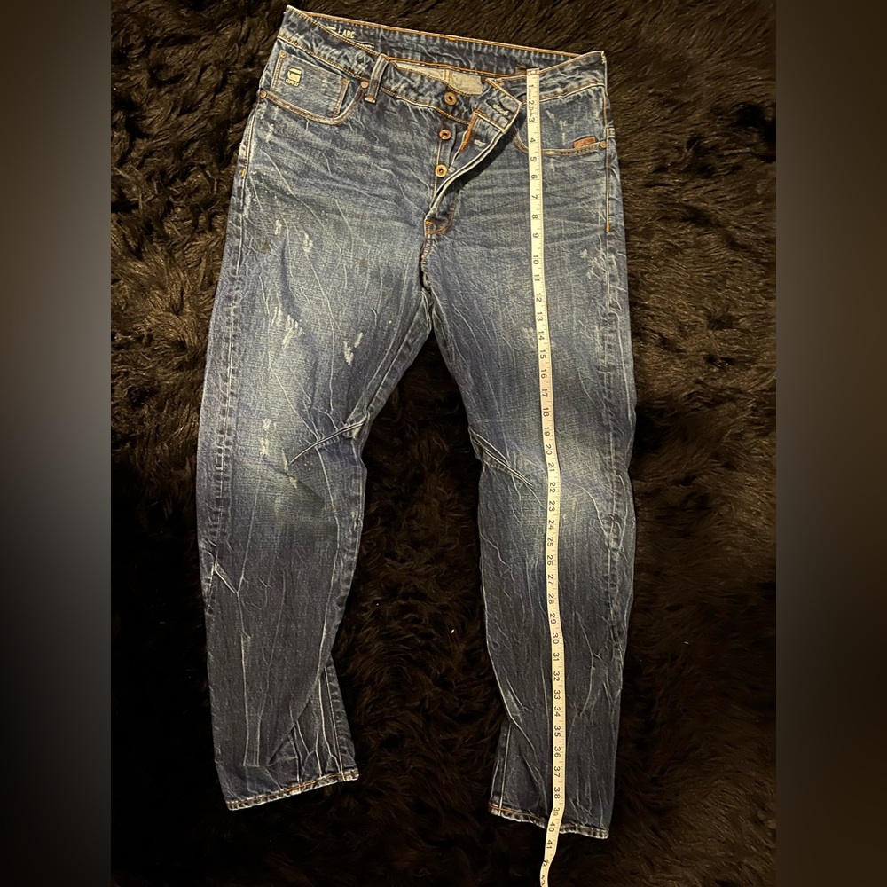 G-Star Arc 3D Relaxed Tapered men’s jeans. Size: 33x32